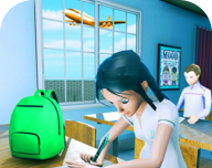 虚拟高中学校女孩游戏模拟器