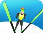滑雪冲刺跳跃