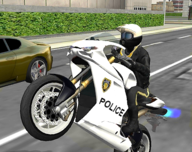 警察摩托城市驾驶