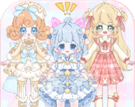 粉彩少女学院派