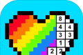 彩虹数字填色