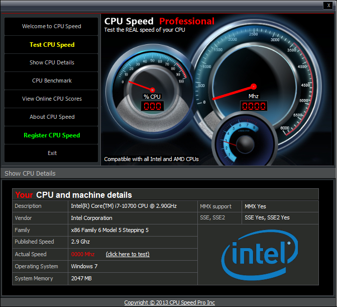CPU Speed Professional(CPU测试软件) 