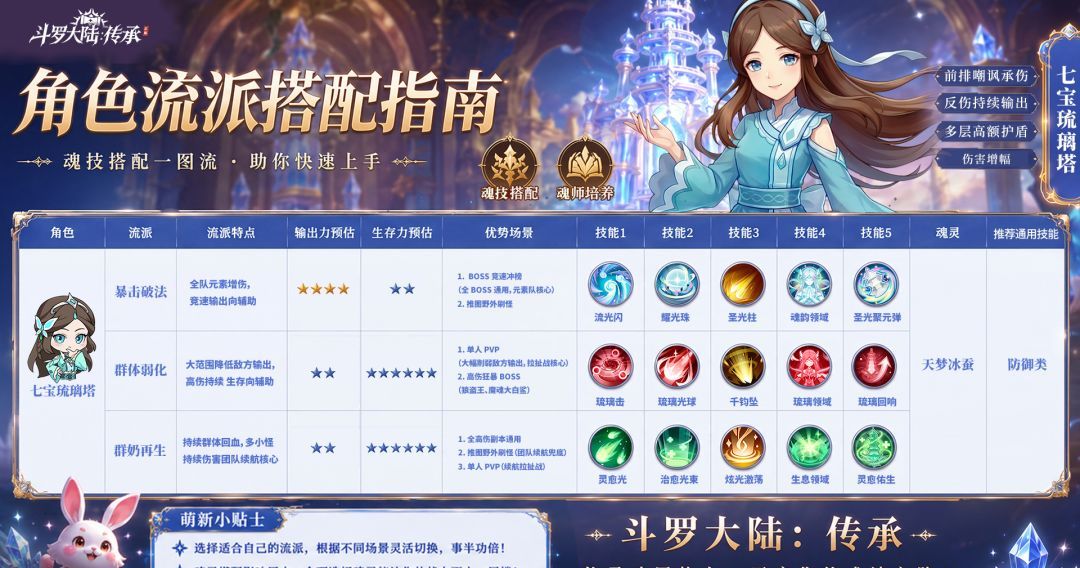 斗罗大陆：传承七宝琉璃塔魂技搭配推荐