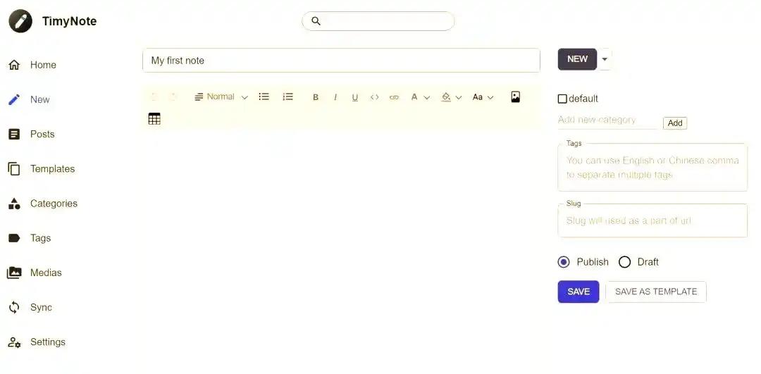 TimyNote
